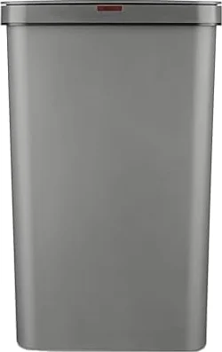 Tower Sensor Bin with Retainer Ring, Battery-Operated, 50L, Grey, T838005G