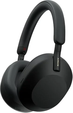Sony WH-1000XM5 Premium Wireless Noise Cancelling Headphones | Over-Ear, Bluetooth, Headphones, Clear Calls, Hi-Res Audio, 30H Battery, Hard Case, iOS & Android - Black