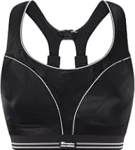 Champion Womens Shock Absorber S5044 Ultimate Run Bras, Black, 36D UK