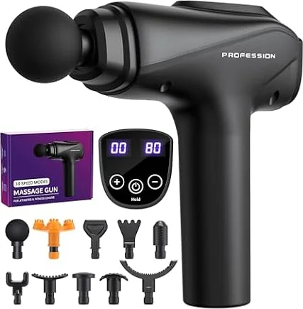 Bemkia Massage Gun Deep Tissue Muscle Percussion Massager 30 Speeds