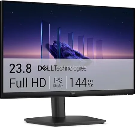 Dell 24 Monitor - SE2426HS, Full HD (1920x1080), 144Hz, IPS, 1ms MPRT | AMD FreeSync, Height Adjust, VESA (100x100mm), 2 HDMI, 3 Year Warranty, Black