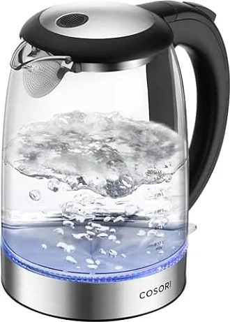 Cosori Glass Kettle, 3000W Fast Boil, BPA-Free Water Contact