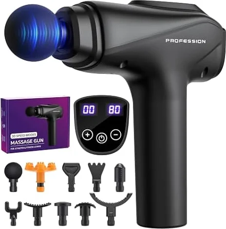 Bemkia Massage Gun Deep Tissue Muscle Percussion Massager 30 Speeds