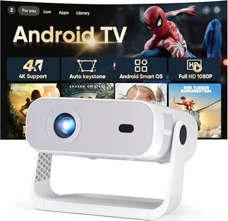 2026 New Smart Projector Built-in Apps Android 14 Native 1080P 4K Supported