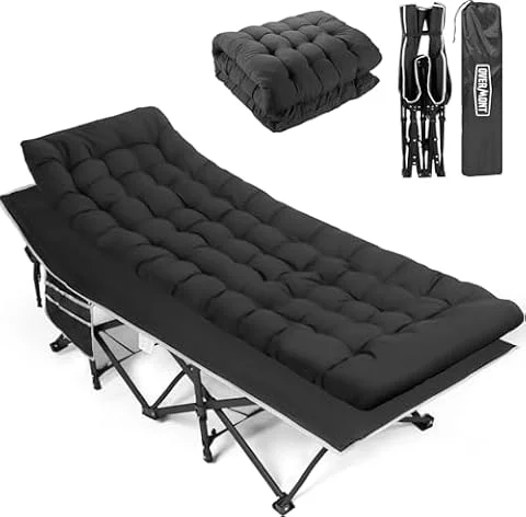 OVERMONT Oversized Folding Camping Bed for Adults,75 * 28" Extra Wide