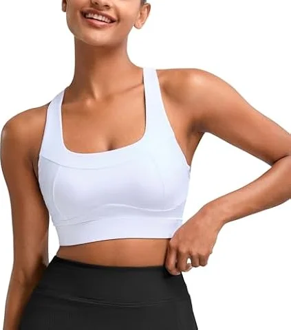 VORCY High Impact Sports Bra for Women Running Sports Bra Padded Bra U Back