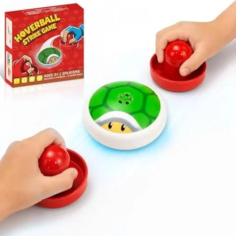 Glückpa Super Bro Tabletop Air Hockey Game with Hover Puck and 2 Paddles