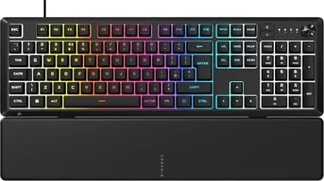 Corsair SKIFF 100 Quiet RGB Wired Gaming Keyboard – UK QWERTY – Black