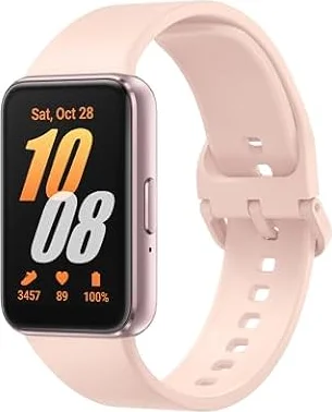 Samsung Galaxy Fit3, Smart Watch, Fitness Tracker, Health Monitoring, Pink Gold, 3 Year Extended Warranty (UK Version)