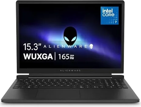 Alienware 15 Gaming Laptop DA15260-15.3-inch WUXGA (1920 x 1200) 165HZ, Intel® Core 7 processor (Series 2) 240H, 16GB DDR5 RAM, 512GB SSD, NVIDIA GeForce RTX 5060 Graphics, Windows 11 Home