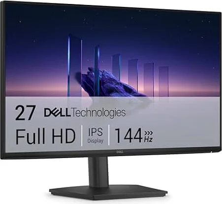 Dell 27 Monitor - SE2726HS, Full HD (1920x1080), 144Hz, IPS, 1ms MPRT | AMD FreeSync, Height Adjust, VESA (100x100mm), 2 HDMI, 3 Year Warranty, Black