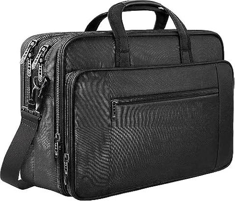 Mancro Laptop Bag 17 Inch, Large Laptop Messenger Shoulder Handbag for Men
