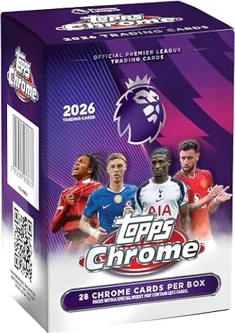 2026 Topps Chrome Premier League Soccer - Factory Sealed - Value Box