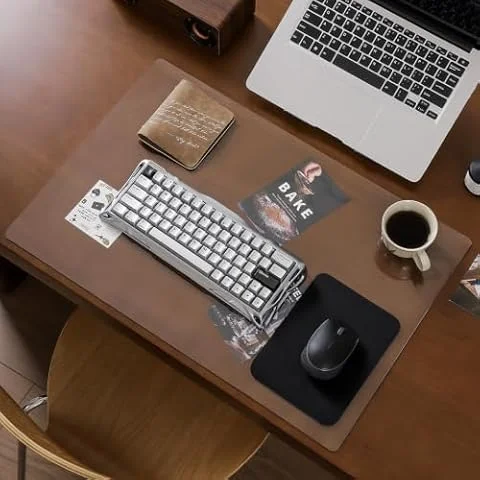 Clear Desk Mat, 80 x 50cm PVC Desk Protector Mat with Round Edge