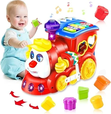 Kaysaitoy Baby Toys for 1 Year Old Boys Girls Train Crawling Baby Toys 6-12