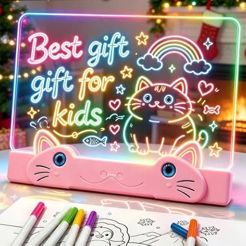 LED Drawing Board Girls Toys Gifts for 3 4 5 6 7 8 9 10 Year Old Girls/Boys